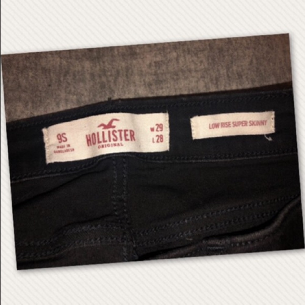 Hollister super skinny jeans, low rise